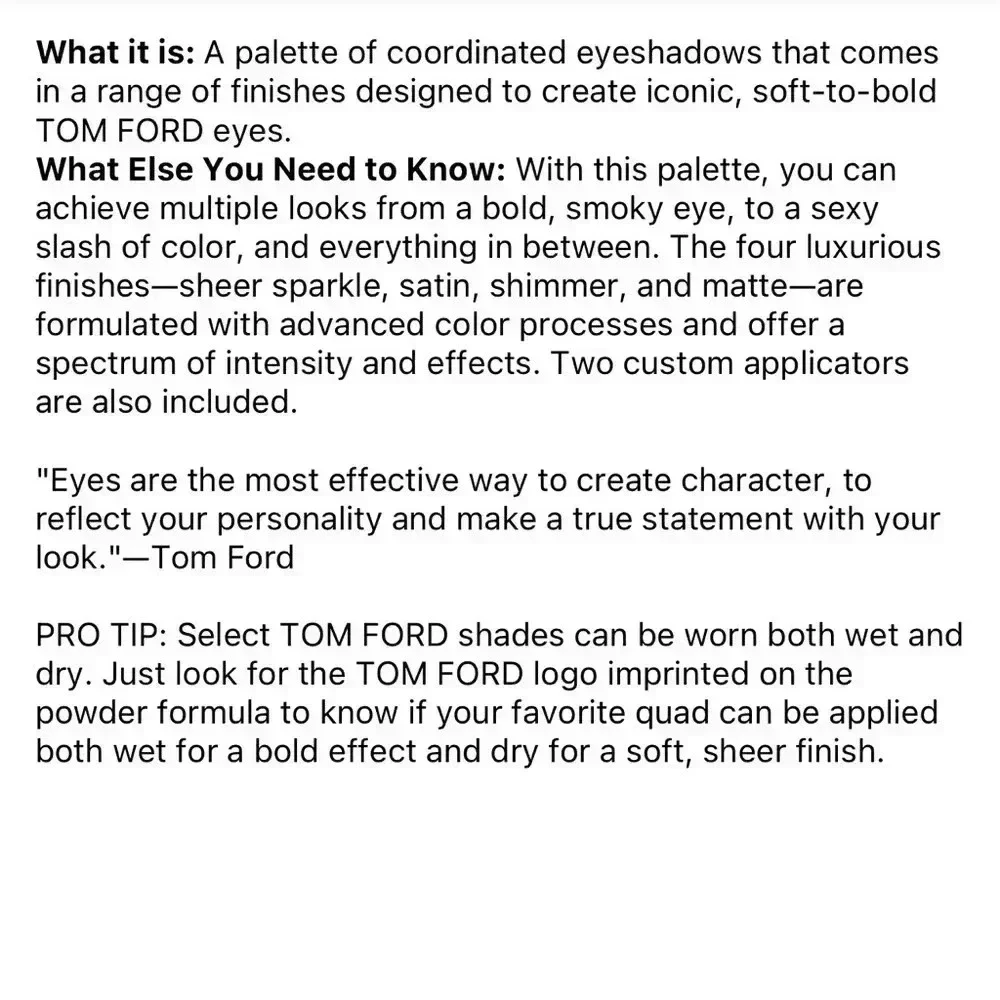 Tom Ford quad eyecolor, 20 disco dust - Picture 5 of 5